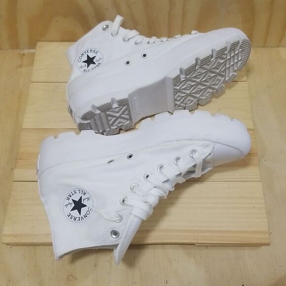 Converse Chuck Taylor All Star Lugged High White Women's size 10, Men's size 8 - Picture 6 of 7